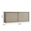 Sliding Door Credenza Buffet 1800W - Tawny and 5 Colours