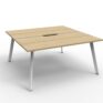 Eternity Profile Legs Double Desk 1500