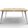 Eternity Profile Legs Double Desk 1800