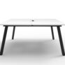 Eternity Profile Legs Double Desk 1500