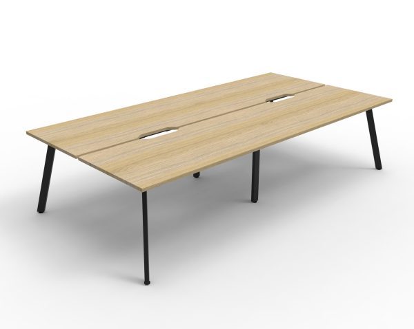 Eternity Profile Legs Double Desk 1800