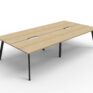 Eternity Profile Legs Double Desk 1800
