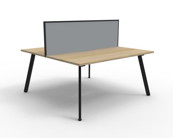 Eternity Profile Legs Double Desk 1800 With Screen