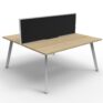 Eternity Profile Legs Double Desk 1800