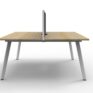 Eternity Profile Legs Double Desk 1500 With Screen