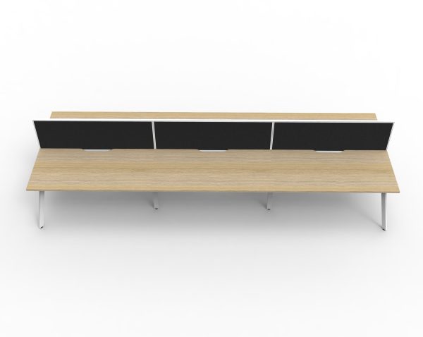 Eternity Profile Legs Double Desk 1500 With Screen Eternity Profile Legs Double Desk 1500 With Screen