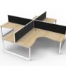 Infinity Loop Legs Corner Workstation 1818