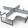 Infinity Loop Legs Corner Workstation 1818