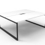 Infinity Loop Profile Double Desk 1500
