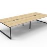 Infinity Loop Profile Double Desk 1500