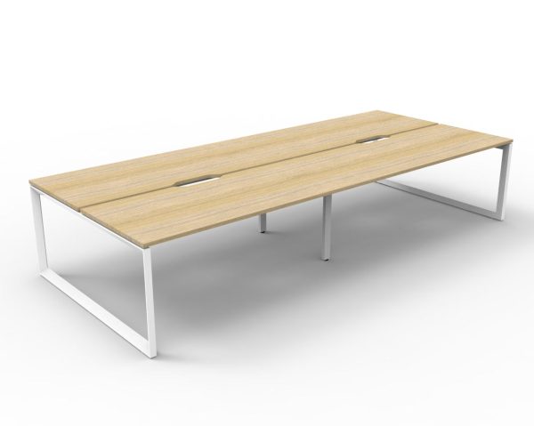 Infinity Loop Profile Double Desk 1800 With Screen Infinity Loop Profile Double Desk 1800 With Screen