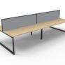 Infinity Loop Profile Double Desk 1800 With Screen
