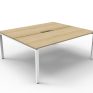 Deluxe Infinity Profile Double Desk 1500 With Screen