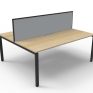 Deluxe Infinity Profile Double Desk 1500 With Screen