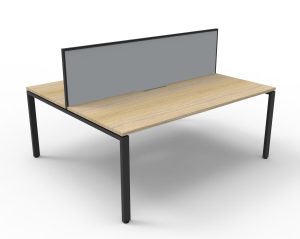 Deluxe Infinity Profile Double Desk 1800 With Screen
