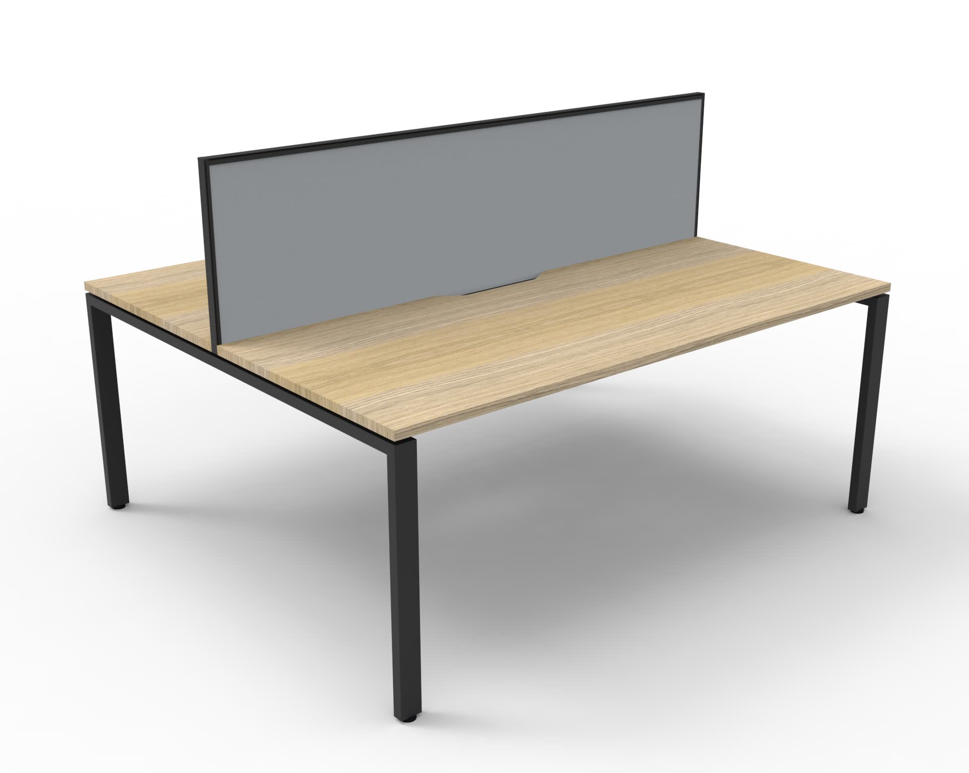 Deluxe Infinity Profile Double Desk 1800 With Screen