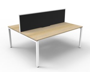 Deluxe Infinity Profile Double Desk 1500 With Screen