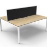 Deluxe Infinity Profile Double Desk 1500 With Screen