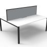 Deluxe Infinity Profile Double Desk 1500 With Screen