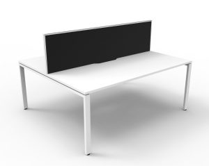 Deluxe Infinity Profile Double Desk 1500 With Screen