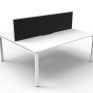 Deluxe Infinity Profile Double Desk 1500 With Screen