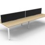 Deluxe Infinity Profile Double Desk 1500 With Screen