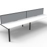 Deluxe Infinity Profile Double Desk 1500 With Screen