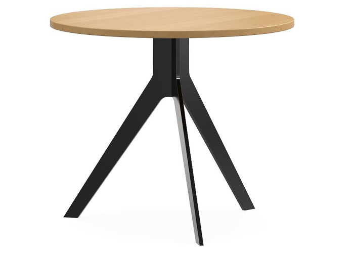 Delta Black Round Meeting Table 3 Legs 700mm