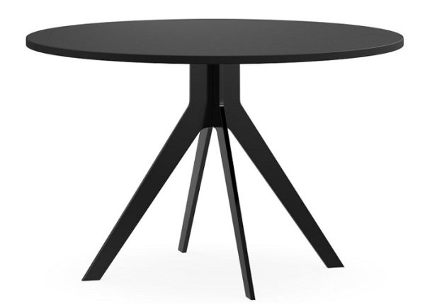 Delta Black Round Meeting Table 3 Legs 700mm Delta Black Round Meeting Table 3 Legs 700mm
