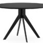 Delta Black Round Meeting Table 4 Legs 1200