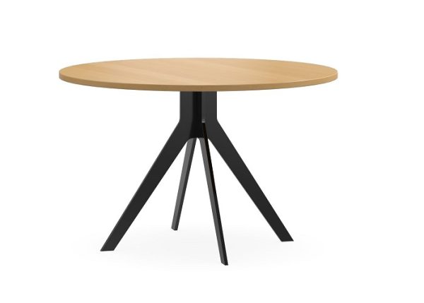 Delta Black Round Meeting Table 4 Legs 1200