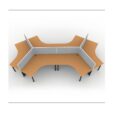 Rapid Workstation 120 Degree 6 Person Pod 