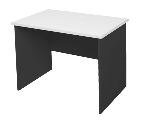 Open Slab Desk 900 WHITE Over Ironstone - 4 Colours