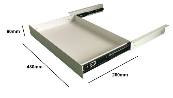 Metal Single Drawer Unit - WHITE Metal Single Drawer Unit - WHITE