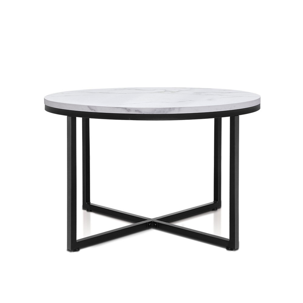 Cross Bar Round Coffee Table 700