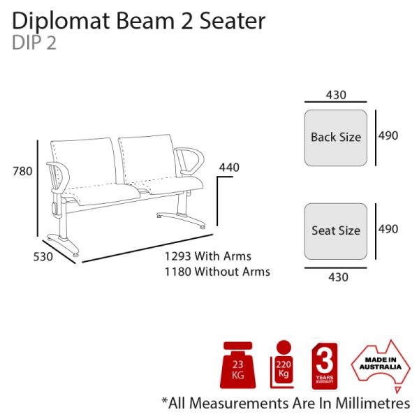 Diplomat Upholstered Beam Seating - 4 Options Diplomat Upholstered Beam Seating - 4 Options
