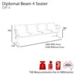 Diplomat Upholstered Beam Seating - 4 Options