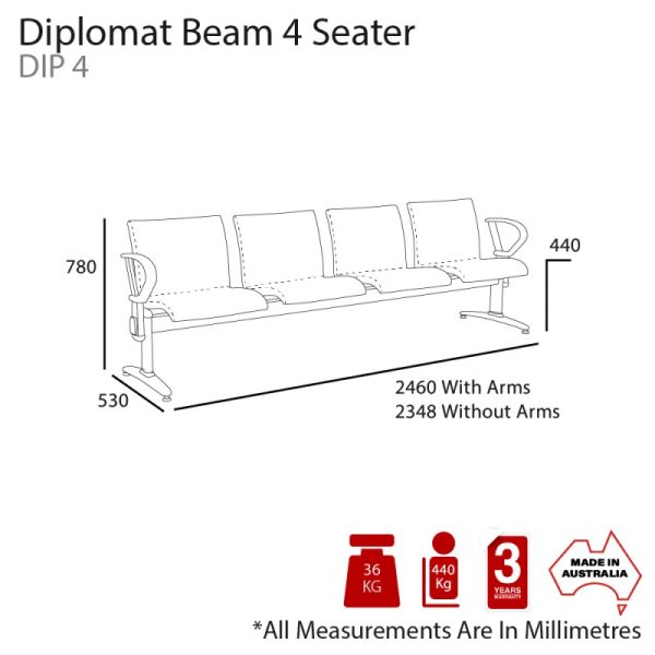 Diplomat Upholstered Beam Seating - 4 Options Diplomat Upholstered Beam Seating - 4 Options