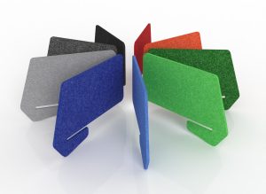 Divi Desk Mounted Angled Slip on Dividing Screen