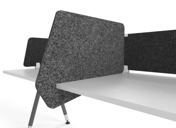 Divi Desk Mounted Angled Slip on Dividing Screen Divi Desk Mounted Angled Slip on Dividing Screen