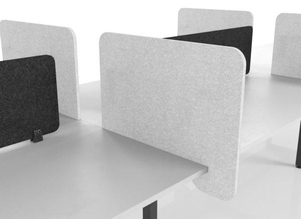 Divi Desk Mounted Slip on Dividing Screen - 2 Thickness Divi Desk Mounted Slip on Dividing Screen - 2 Thickness
