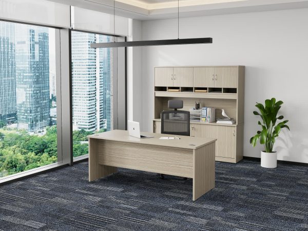 Open Slab End Desk 1800 x 900 - Blackened Linewood Open Slab End Desk 1800 x 900 - Blackened Linewood