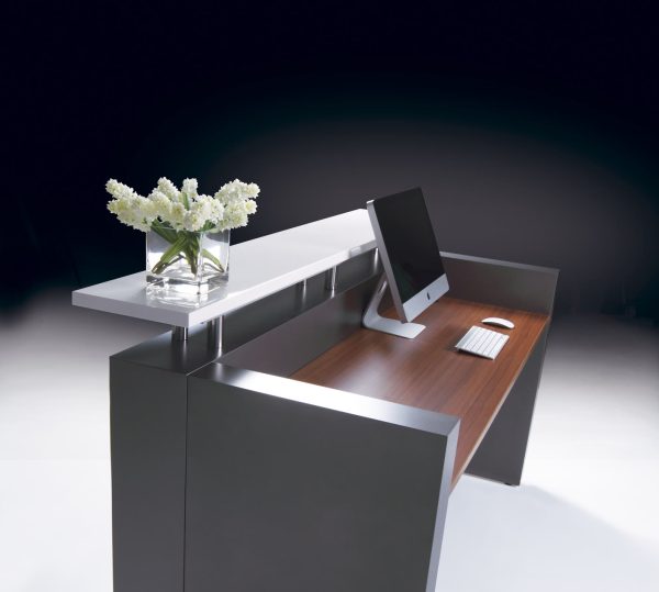 HUGO Reception Counter - Graphite Grey 1800 HUGO Reception Counter - Graphite Grey 1800