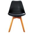 Eames Retro Cafe Chairs Black x2