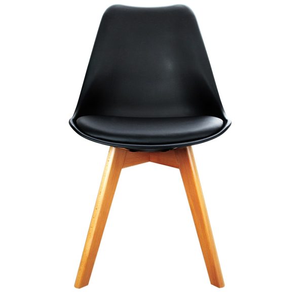 Eames Retro Cafe Chairs Black x2 Eames Retro Cafe Chairs Black x2