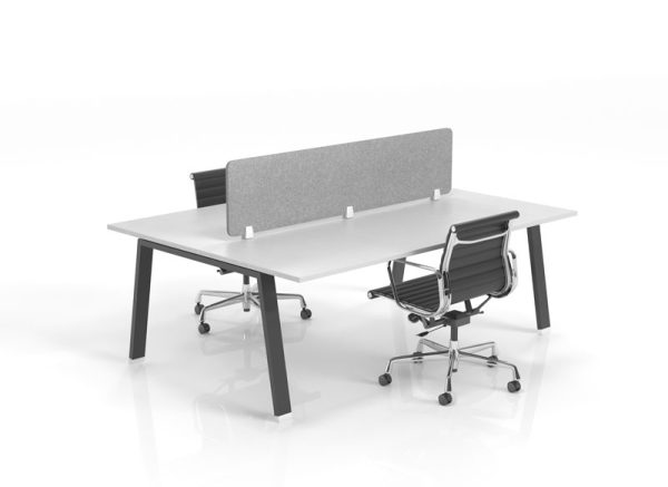 Edge Metal Frame Double Desk 1500 - Many Options