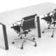 Edge Metal Frame Single Desk 189 - Many Options