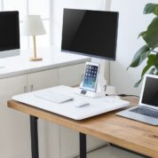 Premium Electric Desk Riser Single Monitor