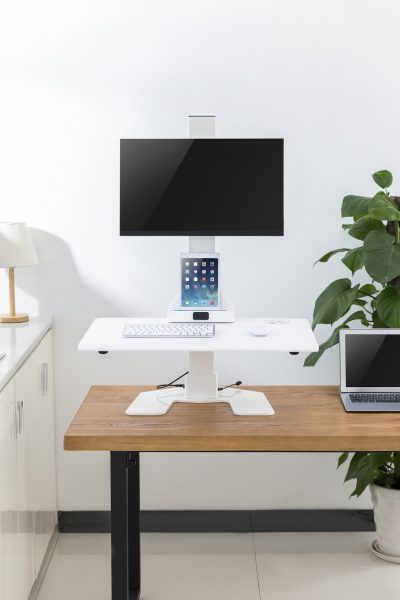 Premium Electric Desk Riser Single Monitor