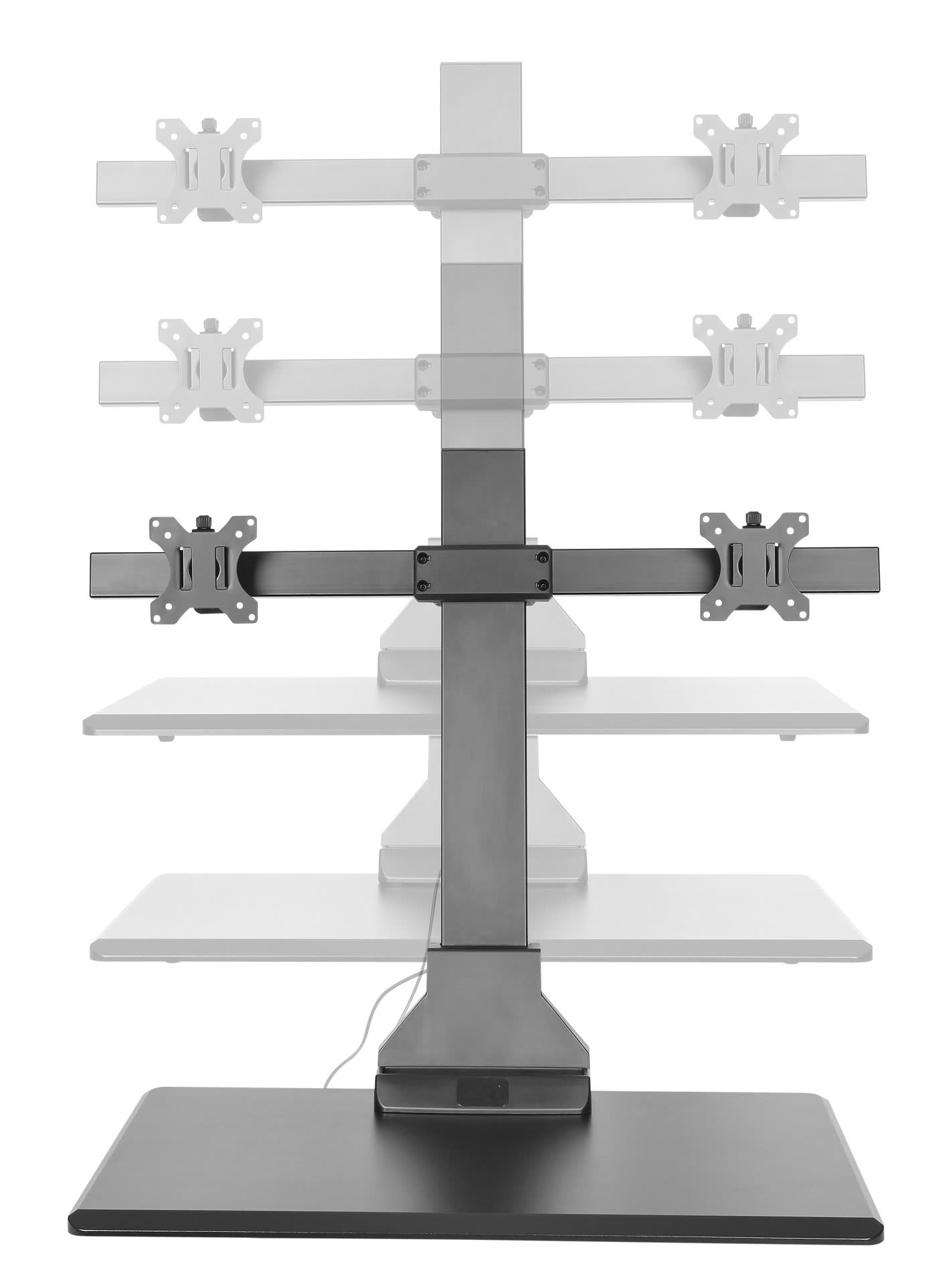 Premium Electric Desk Riser Double Monitor